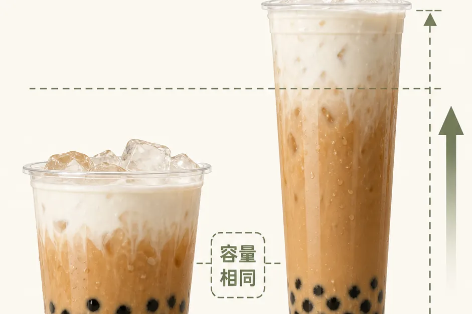 奶茶杯子为啥越来越高？