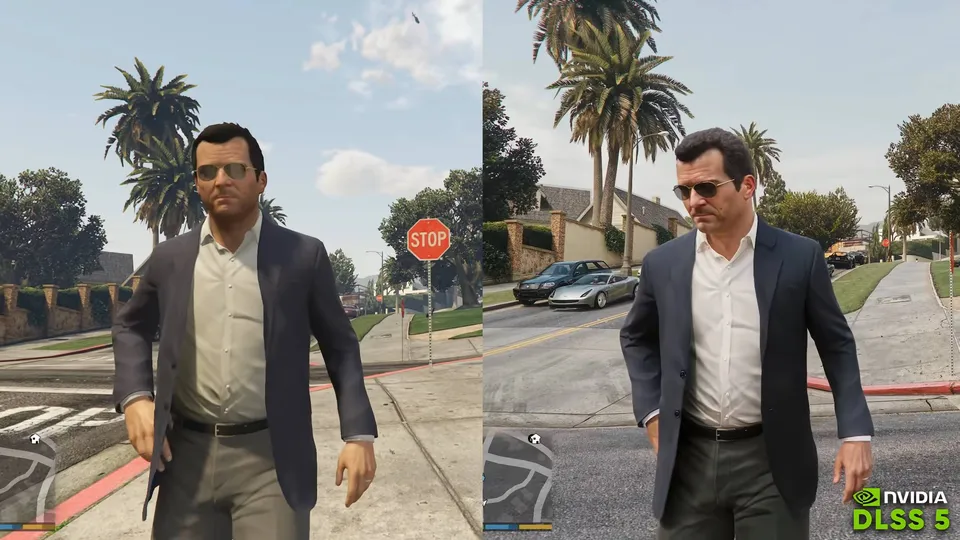 我提前体验了 DLSS 5，它居然把 GTA5 变成了 GTA6？