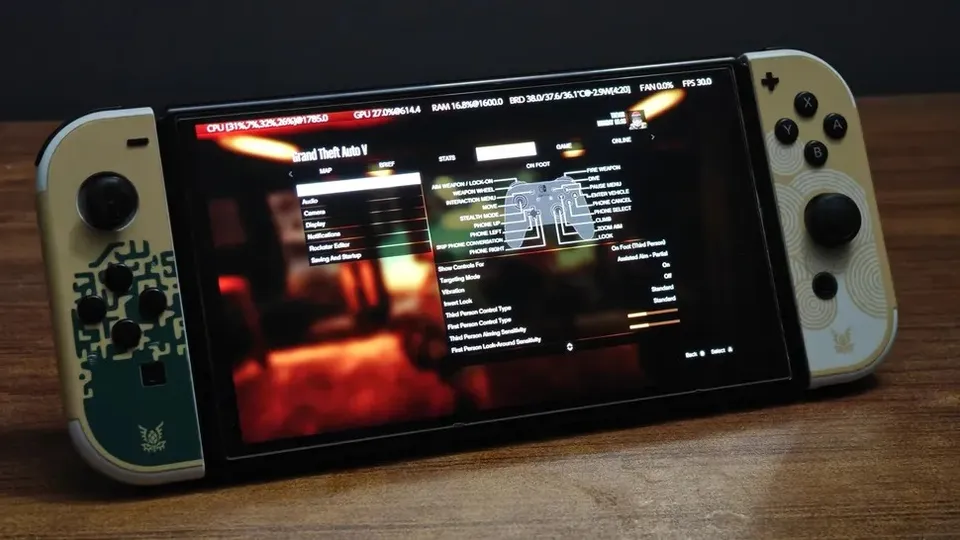 初代 Switch 已可原生运行非官方版《GTA 5》，超频后可达 30 FPS