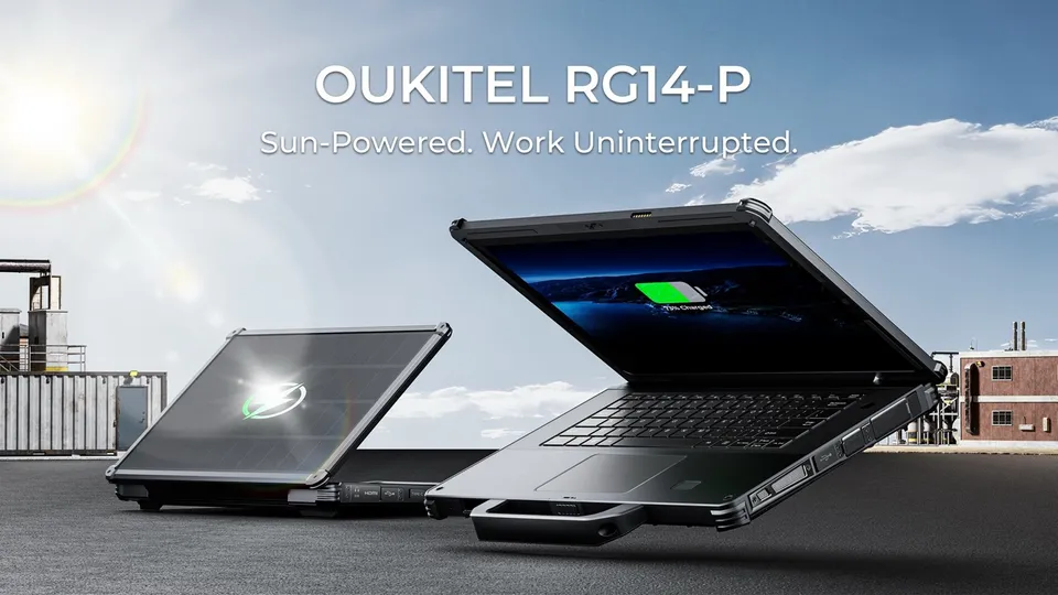 支持太阳能充电：Oukitel 推出 RG14-P 三防笔记本，14 代酷睿 i7 处理器